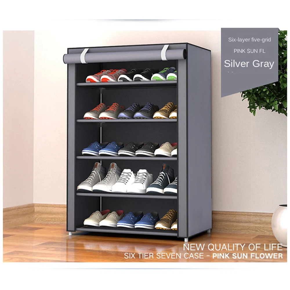 Storage Cabinet Economical Roller Shutter Door Assembly Modern Simple Shoe Cabinet Bedroom Shoe Cabinet Multilayered Household