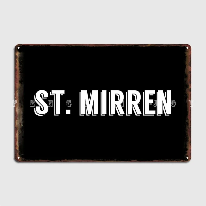 St. Mirren Fc Poster Metal Plaque Club Club Bar Printing Plates Tin Sign Poster