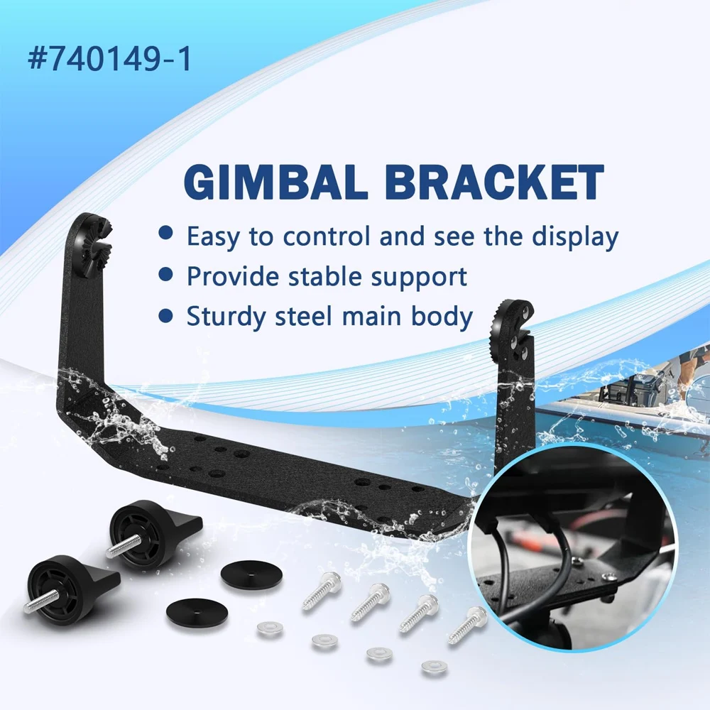 740149-1 Gimbal Bracket Mounting Bracket with Knobs Mounting Screws Fit for Helix 8 Helix 9 Helix 10 Fishfinders All Models