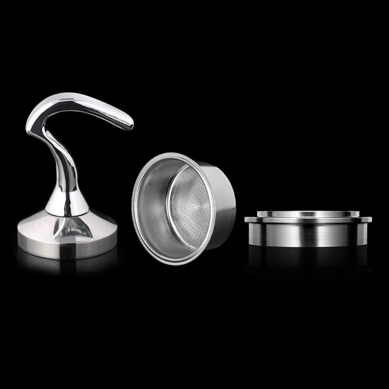51MM 58MM stainless steel powder pressing hammer filter bowl cup cloth powder dispenser three-piece combination