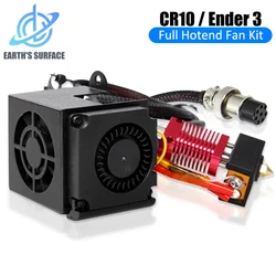 For Creativity CR10 Full Assemble MK8 Extruder Hotend Nozzle Kit with Double Cooling Fan 12V 24V for 3D Printer Ender 3 CR-10