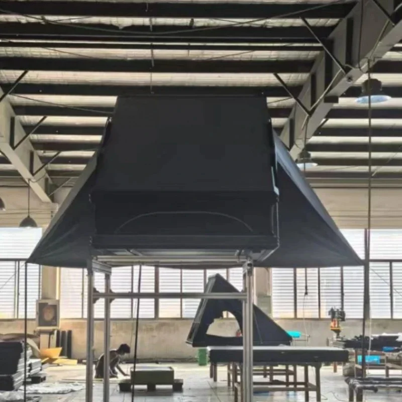 High Quality Waterproof Foldable Aluminum Alloy Roof Top Tent Fully Automatic Design Self‑driving Camping Gear