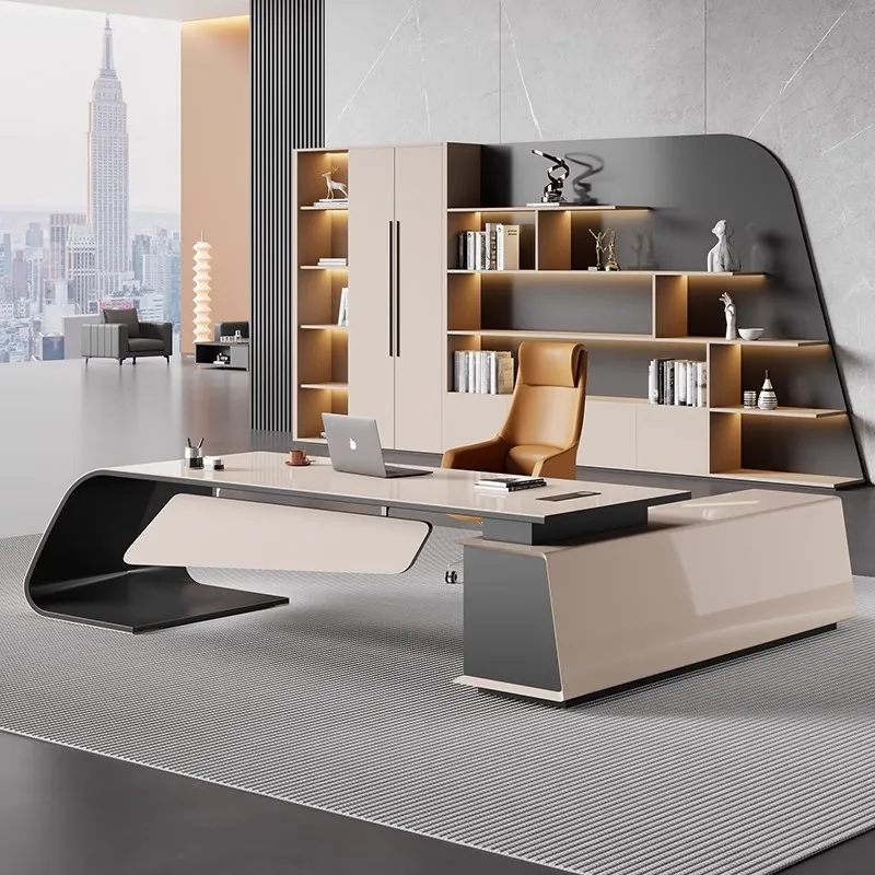 

Standing Adjustable Office Desk Computer Gaming Organizers Reception Office Desk Aesthetic Minimalist Ufficio Salon Furniture