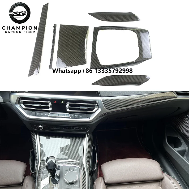 

For G20 G21 G81 G80 M3 M340i Internal Carbon Fiber Instrument Panel Center Console Shift Lever 2019 2021 2022 2023