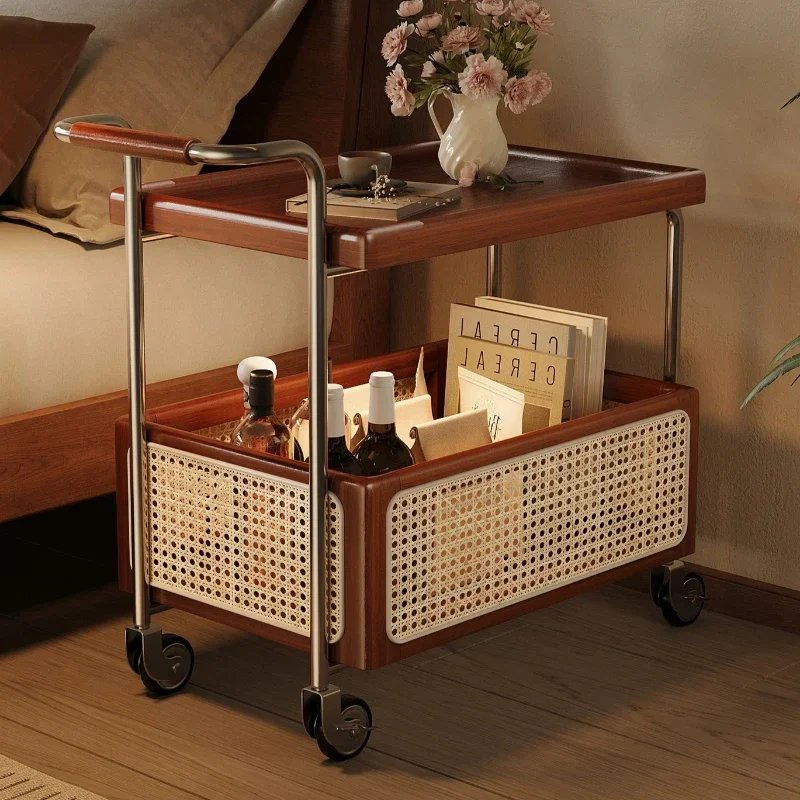 

Multi-function Coffee Tables Storage Movable Tea Living Room Utility Cart Bedroom Originality Mesas De Centro Home Furniture HQ4