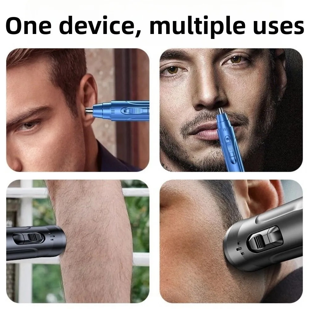 Rechargeable Electric Nose Hair Trimmer Efficient High Speed Motor Nose Hair Remover Low Noise Painless Ear Hair Trimmer