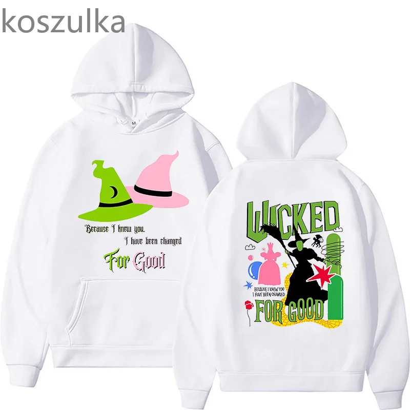 2025 Changed For Good Wicked Fantasy Hoodies Harajuku Hip Hop Pullover Tops Sweatshirts Fans Gift Aesthetic Autumn Winter Street