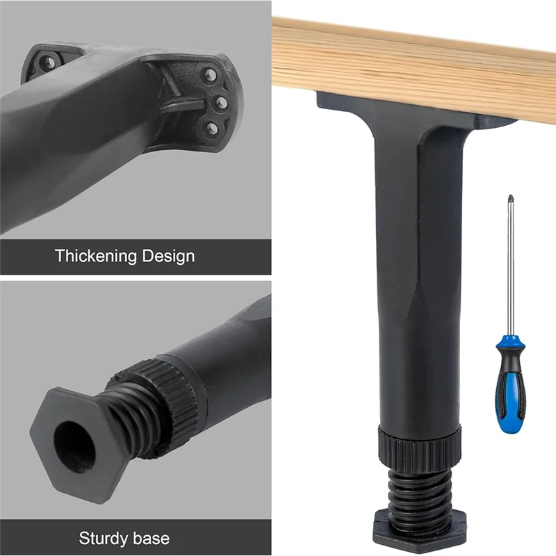 

A96K-8 Pcs Adjustable Bed Support Legs 5.9 To 11 Inches Bed Frame Support Legs For Bed Slats Bed Legs Replacement Bed Frame