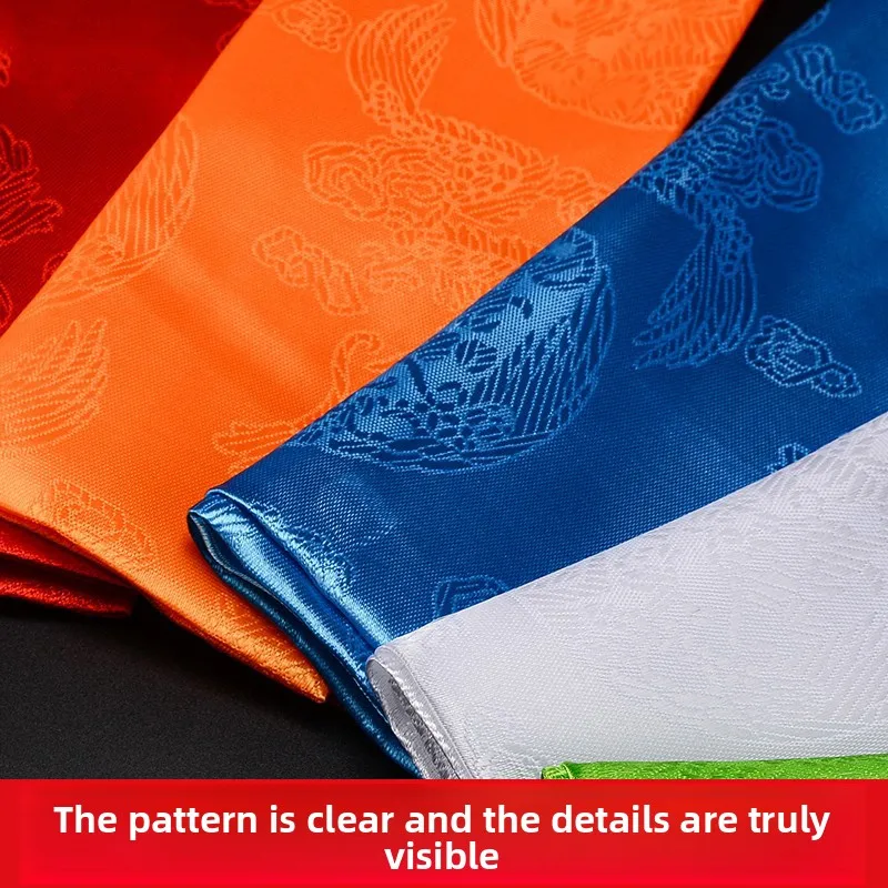 Tibetan Buddhist Supplies Embroidered Dragon Khata Scarf Tibetan Accessories Five Color Mongolian Khata