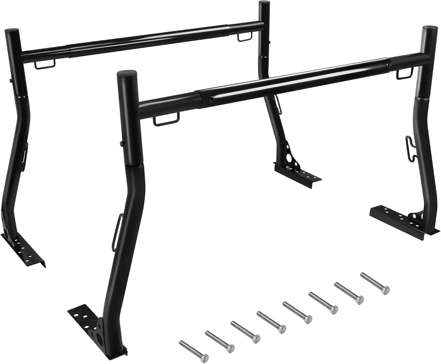 

Heavy-Duty Extendable Truck Ladder Rack with 800Ibs Capacity, Universal Steel Design, Includes Mounting Bolts