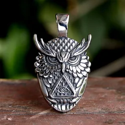 New Creative stainless steel Design Viking Raven head Pendant Necklace for teens fashion Animal Jewelry Gift