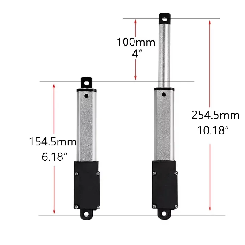 Mini Electric Pushrod Motor Controller - DC 6V/12V, 30N/60N/90N/150N, Electric Linear Actuator 100mm