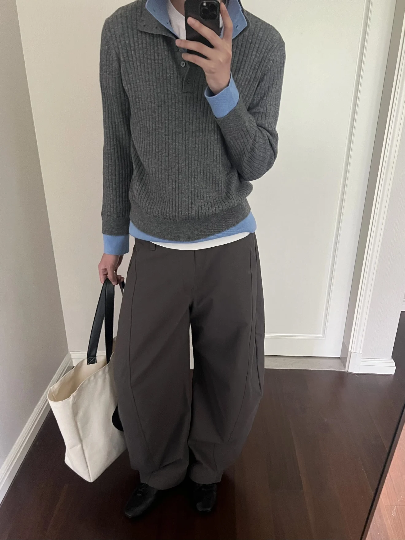 

American Sle Color Blo Knitted Long Sve Sweater Double Layer Collar Casual ex Autumn Winter Leisure Knitwear