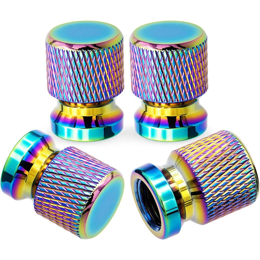 أغطية جذع صمام الإطارات، ملحقات أغطية صمامات العجلات المصنوعة من الألومنيوم المؤكسد، عالمية للسيارات وسيارات الدفع الرباعي والدراجات والشاحنات والدراجات النارية #1