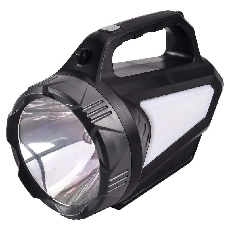 Portable High-Intensity Rechargeable Flashlight, Super Bright Large Capacity Searchlight Designed for Outdoor Scenes