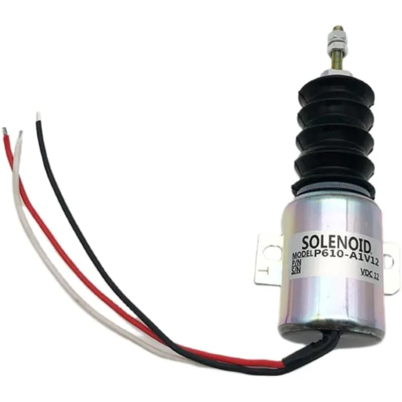 

P610-A1V12 P610A1V12 Pull Solenoid Fuel Shut off Solenoid Valve 12V for Trombettan