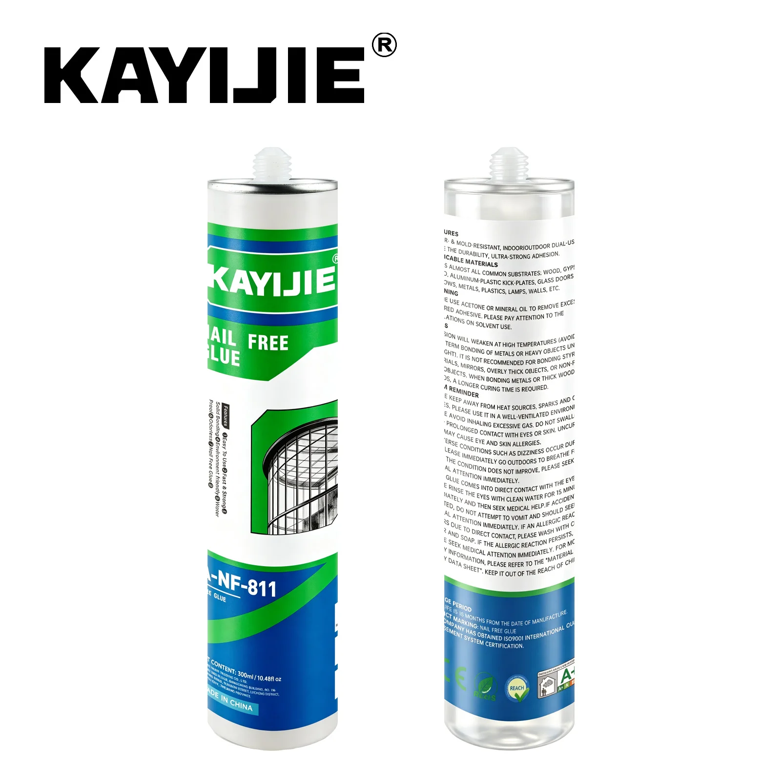 KAYIJIE Water-based Liquid Nail-free Adhesive, Acrylic Sealant Suitable for Interior Decoration