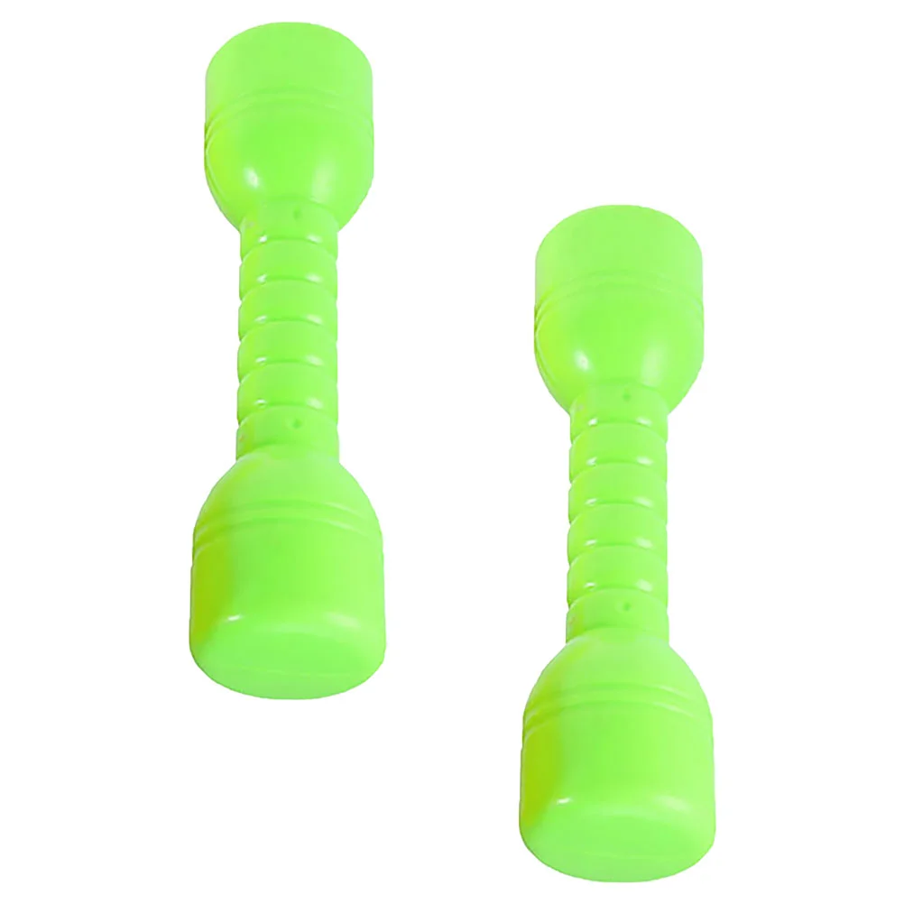 2 Pcs Children's Dumbbell Barbell Dumbbells Small Toys for Kids Toddler Dumbells Plastic Barbells Exercise