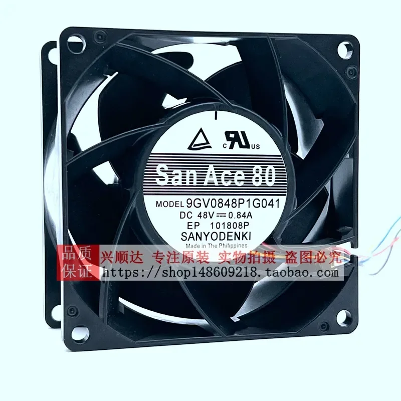 for Sanyo 48V 0.84A 9GV0848P1G041 8038 4 Wire Inverter Fan Original Genuine New