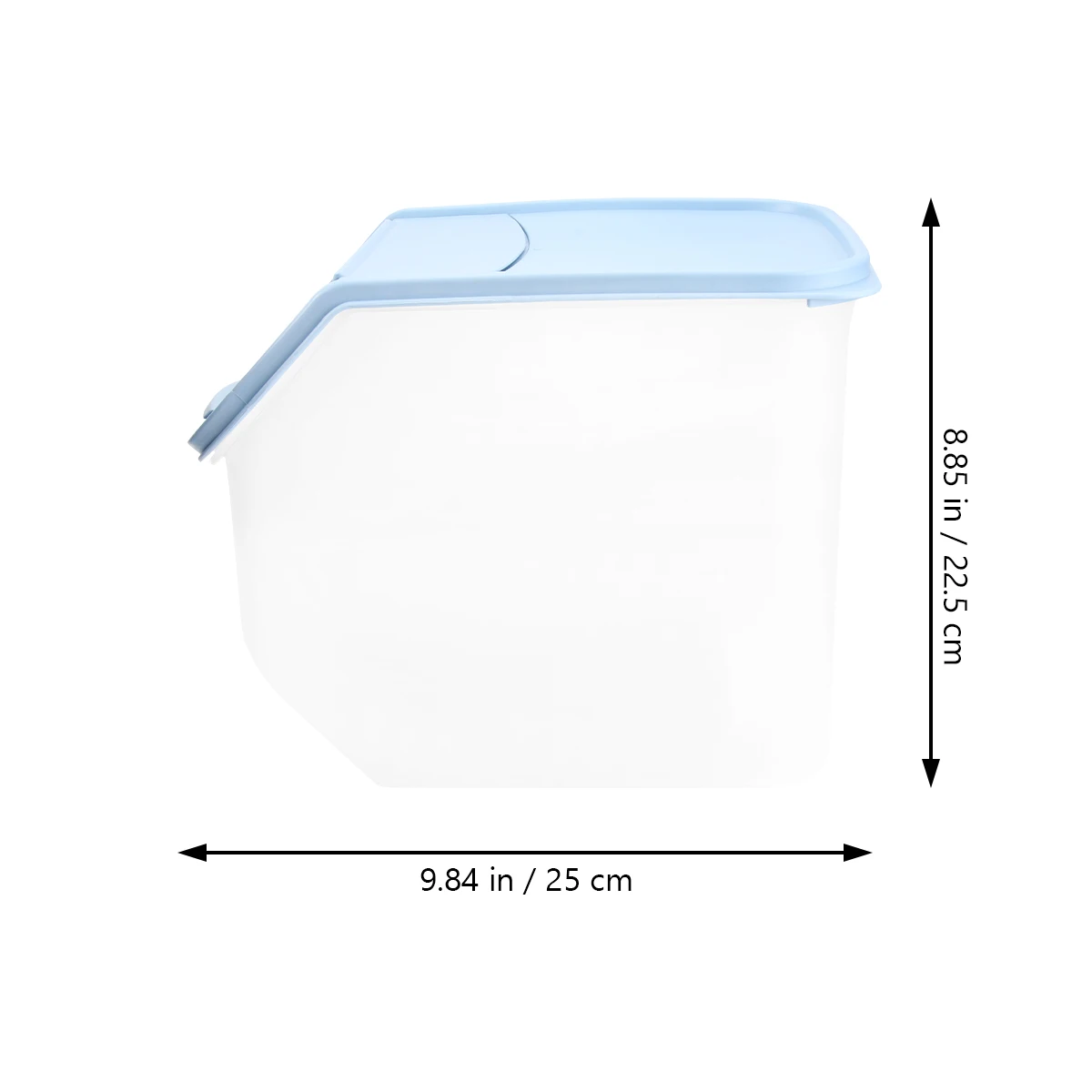 

Large Capacity Rice Storage Box Plastic Sealable Container Clamshell Snack Organizer For Home Books Sundries Household