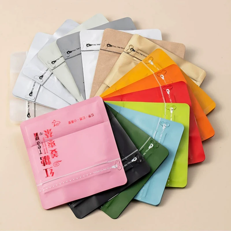 Customized Food-Grade Square Coffee Bags Without Valve Port, Tea Candies, Matcha