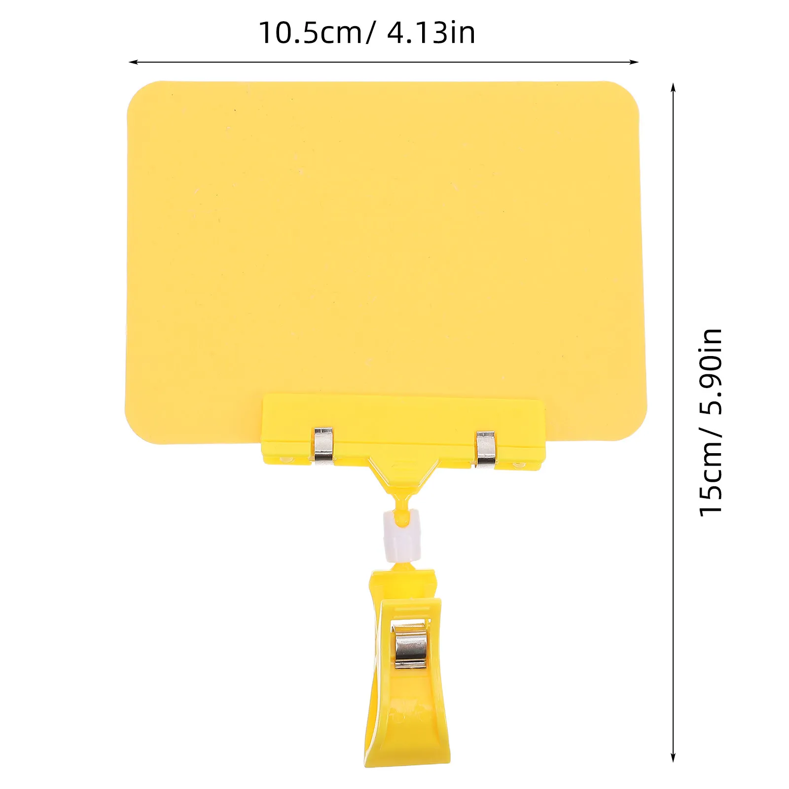 8Set Supermarket Price Rack Merchandise Sign Clips PVC Waterproof Display Holder Erasable Surface for Retail Store Price Tags