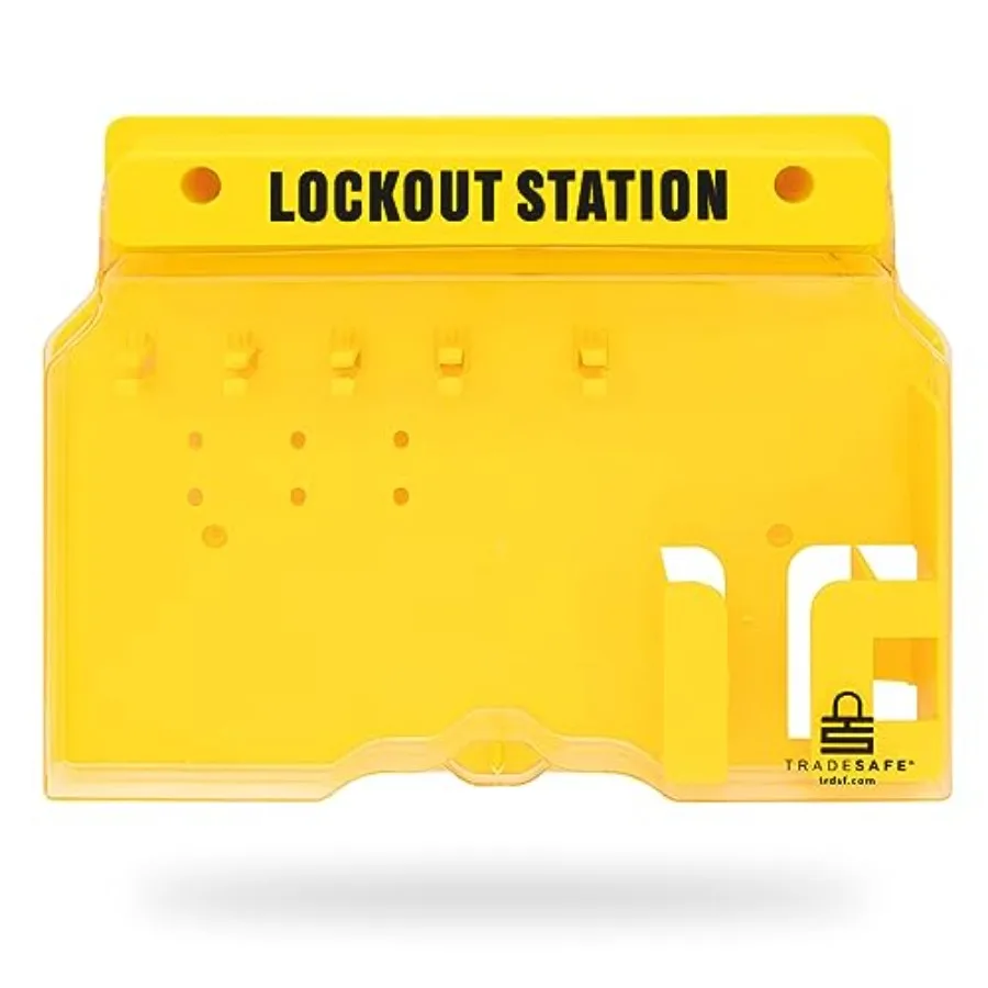 

TRADESAFE Lockout Tagout Station, Loto Station - No Lockout Tag Out Devices, Wall Mount Lock Out Tag Out Kit Board, Lockout Sta
