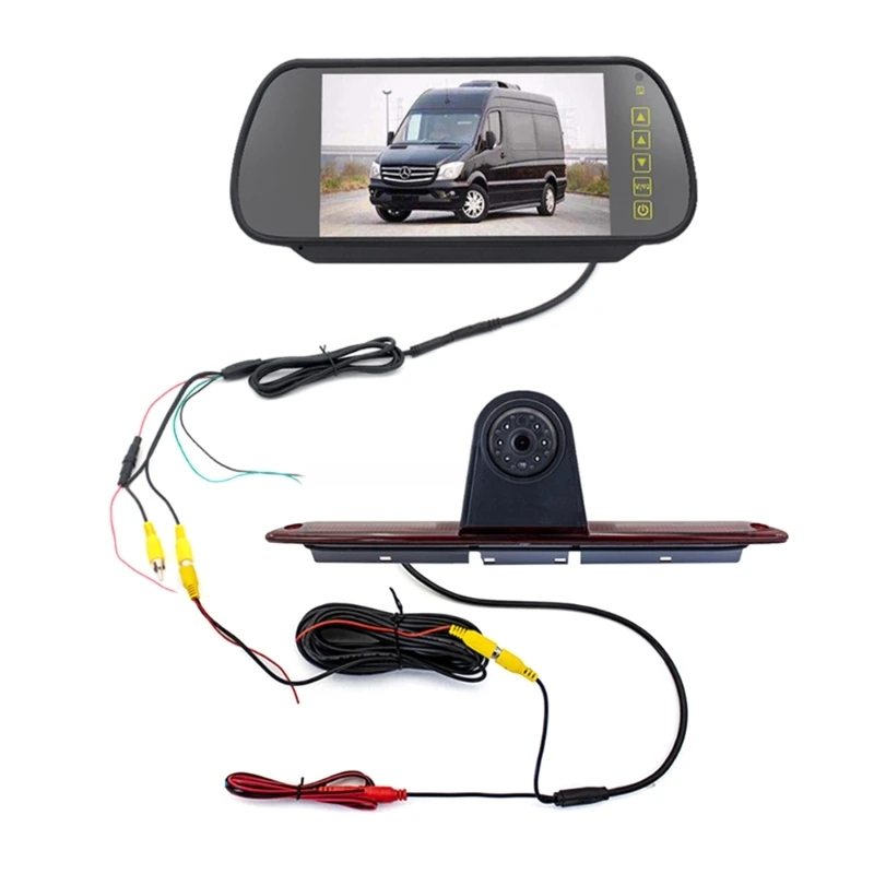 

Brake Light Rear View Camera Mount Rear Mirror Monitor Parking Aid Camera