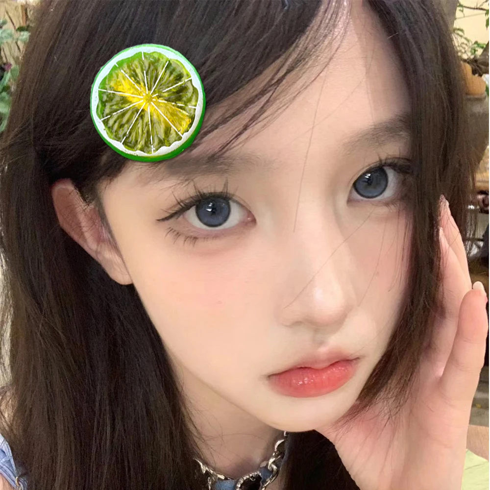 New Funny Fruit Strawberry Lemon Hairpin Simulation Food Hair Clips For Kid Girl Women Hair Accessories Duck Bill Clip Side Clip