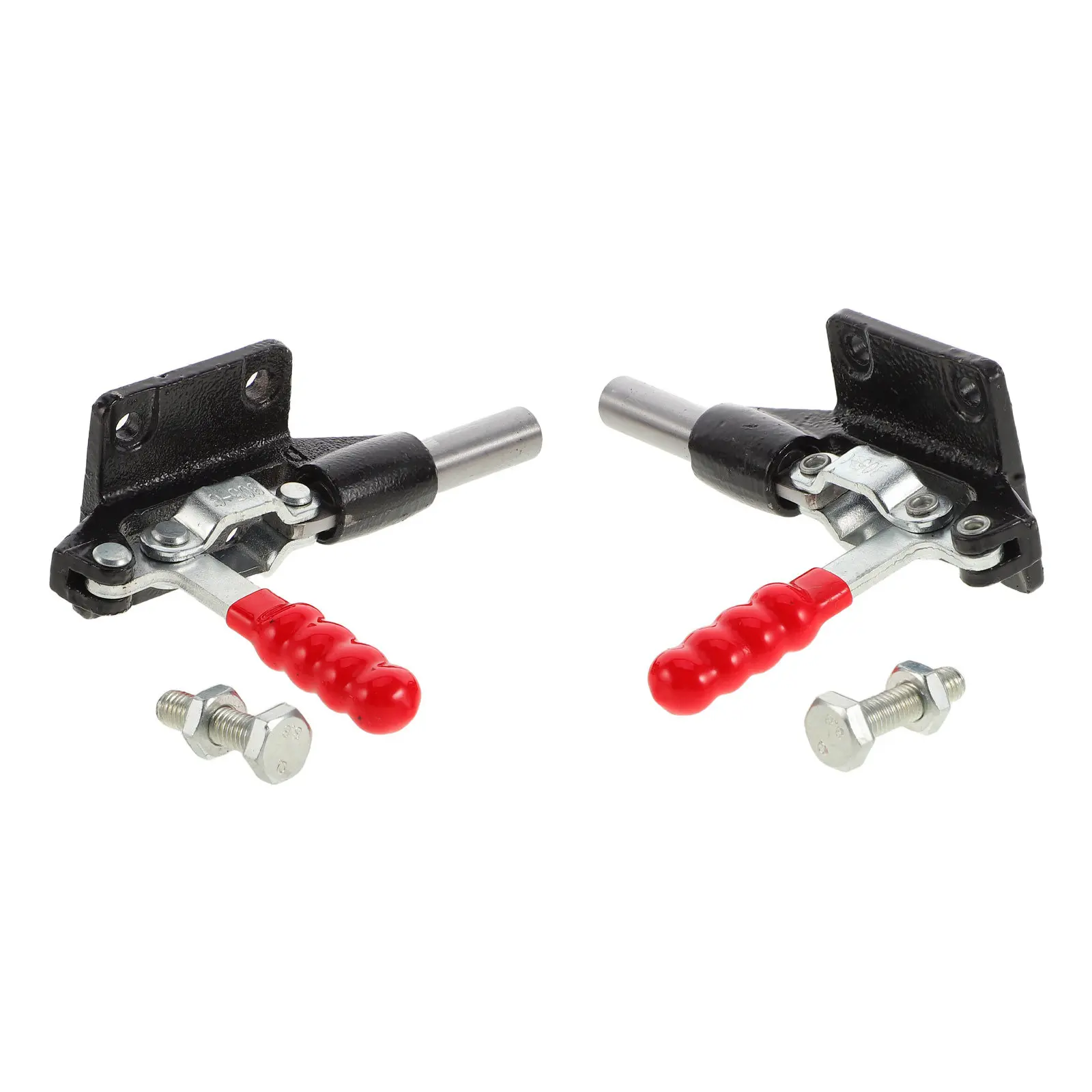 2Pcs Push Pull Toggle Clamp Zinc Plated Adjustable Fast Operation Woodworking Workholding Drill Welding Fixture Clamp