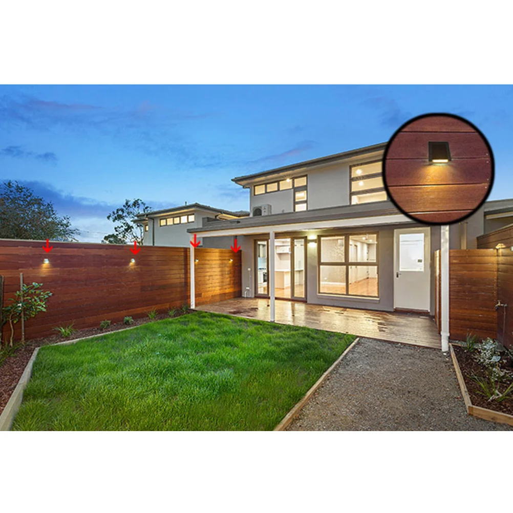 

1Pcs LED Wall Mounted Light Outdoor Porch Lamp Bright White Waterproof Exterior Light for Stair Garden Yard Illumination