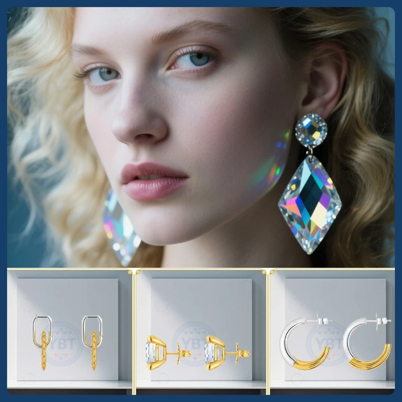 

Новейшие серьги из стерлингового серебра S925, классический стиль, можно сочетать с такой же браслетом и ожерельем.