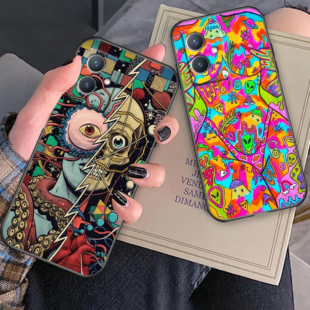 Indie Hippie Art Funda Case For VIVO Y97 Y85 Y83 Y78 Y77 Y76 Y75 Y72 Y67 Y55 Y53 Y52 Y52S Y51 Y51S Y50 Y35 Y20 Case Capa COQUE