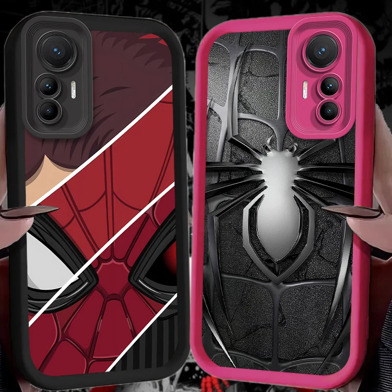 Anime Marvel Spider Man Case for Xiaomi POCO X6 X5 X4 GT X3 NFC F3 F4 F5 F6 M5S C65 M6 Pro 4G 13T 12T 11T 13 12 11 Silicone Etui