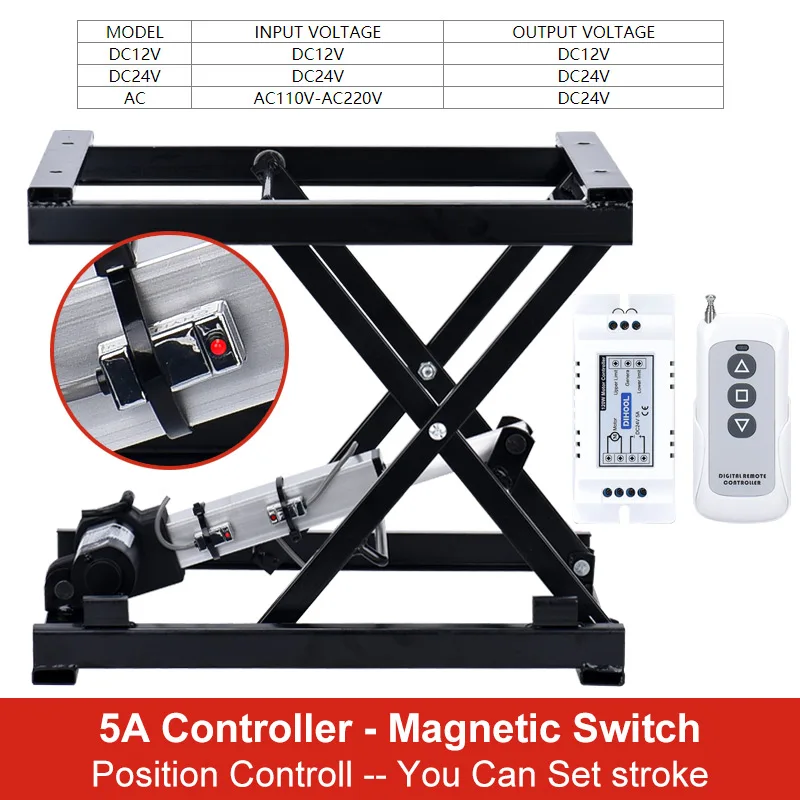 Electric Motor Scissor Lift Mechanism Furniture Platform Table Remote Control Height Adjustable Smart WIFI eWelink APP