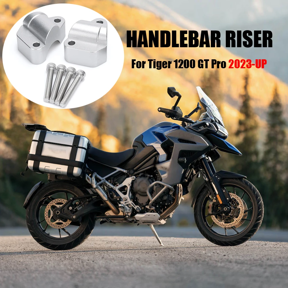 Motorcycle Accessories HandleBar Riser Clamp Extend Heightening For Tiger 1200 Tiger1200 TIGER 1200 TIGER1200 GT PRO 2023