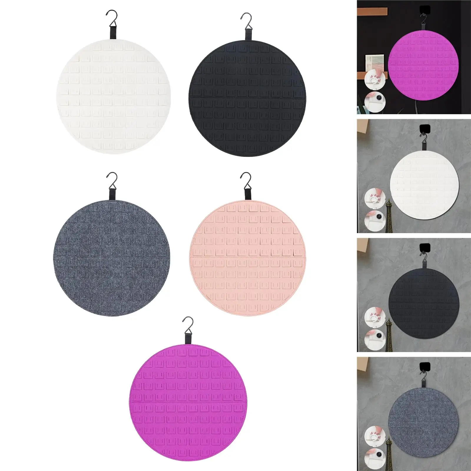 

Настенный органайзер-держатель для брошей и заколок, декоративный фетровый дисплей для украшений