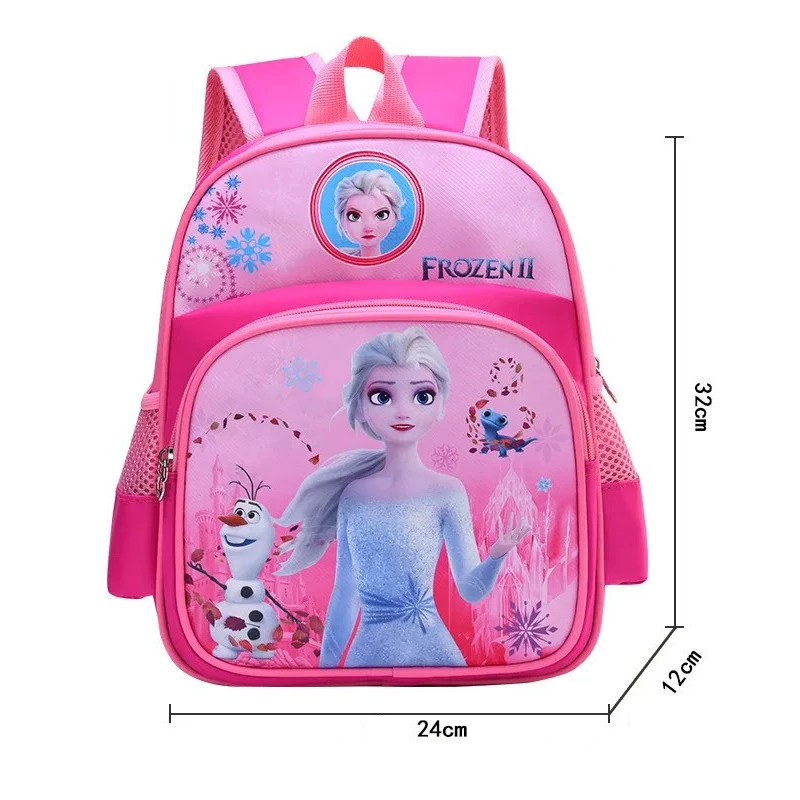 Mochila Disney Frozen Kids, Bolsa de Escola Princesa Elsa, Bolsa de Bagagem Cartoon, Menino e Menina