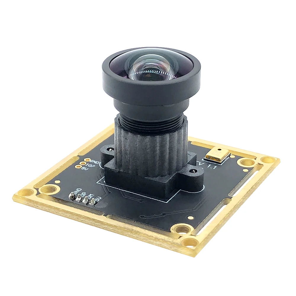 Industrial Grade HD 5MP USB2.0 IMX335 UVC CCTV Webcam 2592x1944 30FPS USB Camera Module with Audio for Linux Support