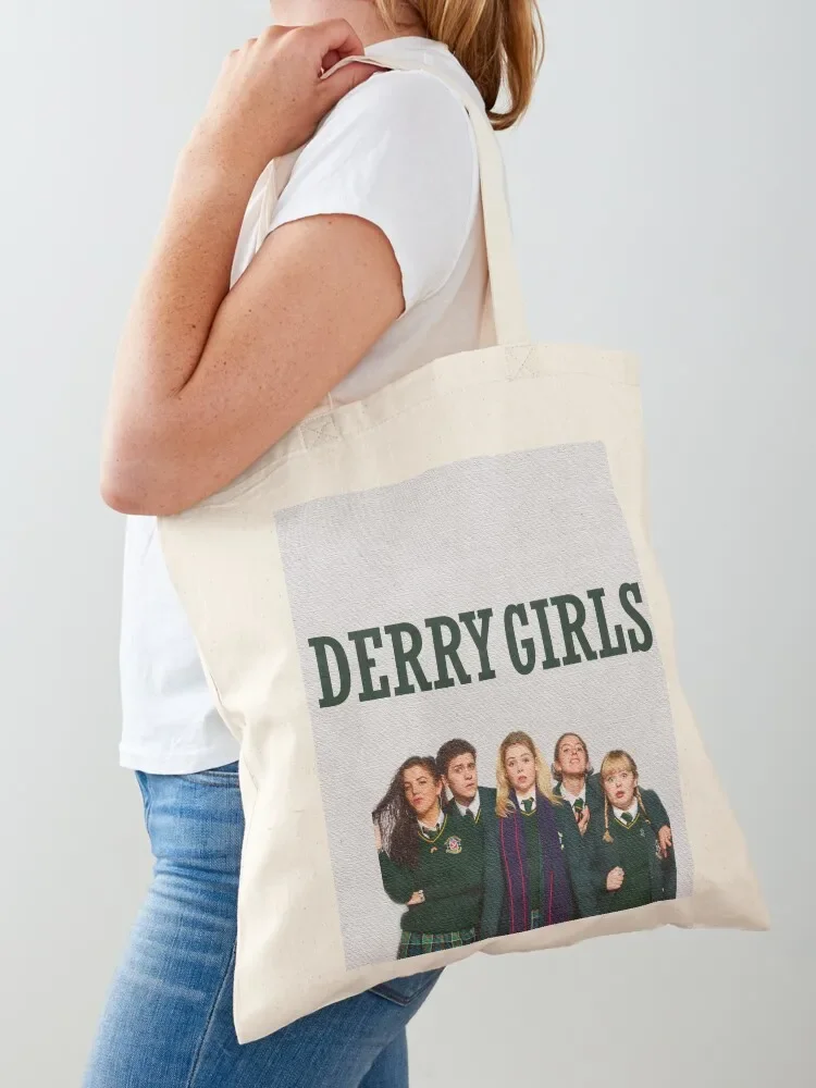 

derry girls Tote Bag Women's beach bags bags for women Shopper handbag Gift bag
