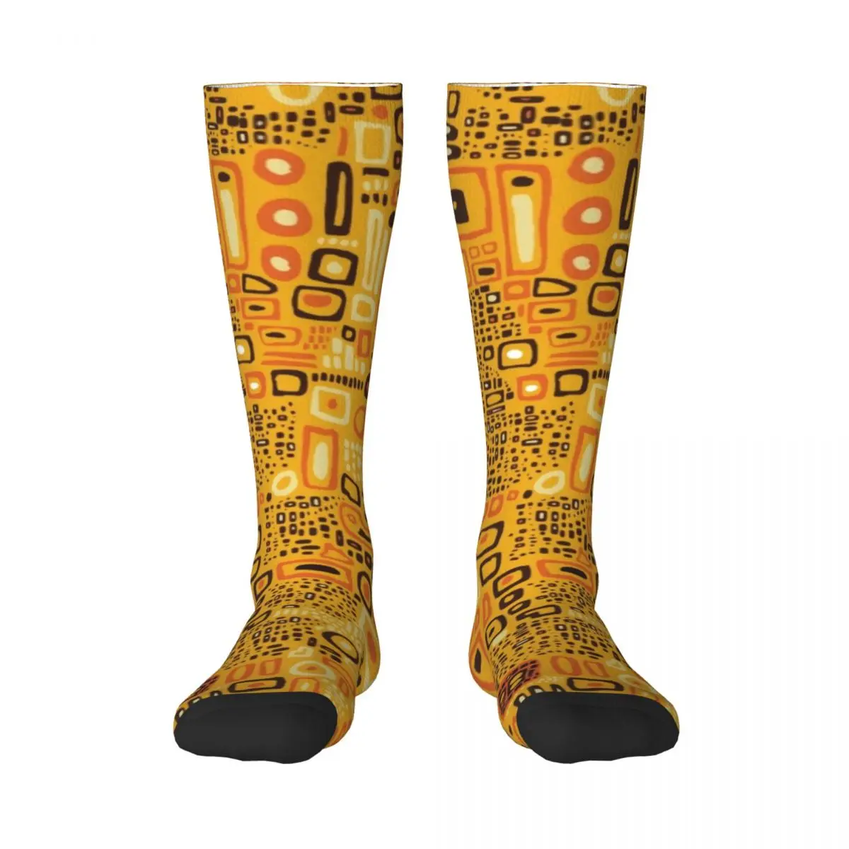 Gustav Klimt Klimt Painting Pop Art Women Thigh High Stockings Fun Pattern Over The Calf Tube Socks