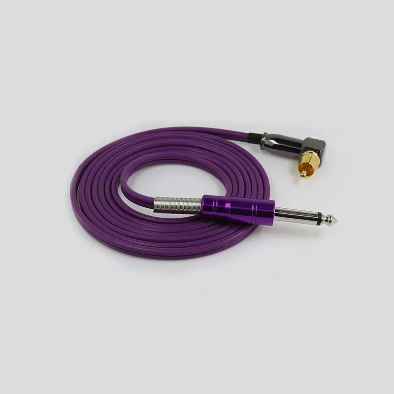 Black/Red/Purple Premium Silicone Tattoo Clip Cord Cable For 1.8M RCA  Tattoo Machine Power Supply Cable Straight Tattoo Supplie