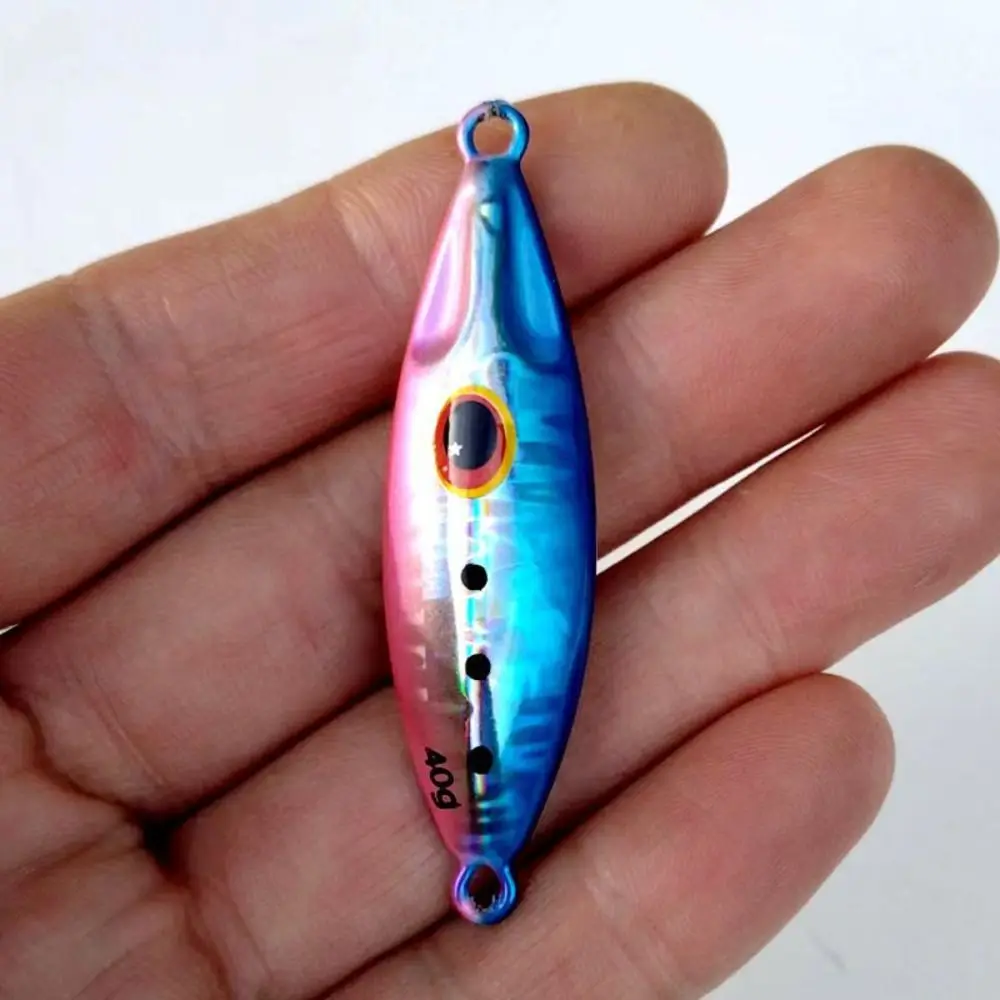 Noctilucent Slow Bee Jig Fishing Tackle Slow Sinking Jigging Slow Pitch Jig Hard Bass 30G 40G 60G Metal Jig Spoon Lure Seabass