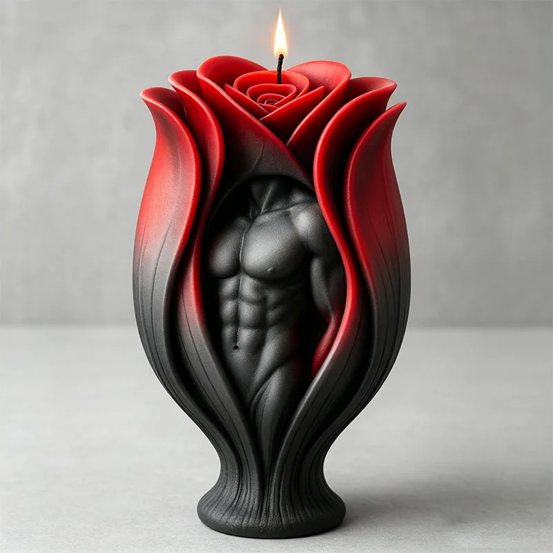Rose Muscle Man Body Candle Si - Resin Art Furniture recensie en prijs