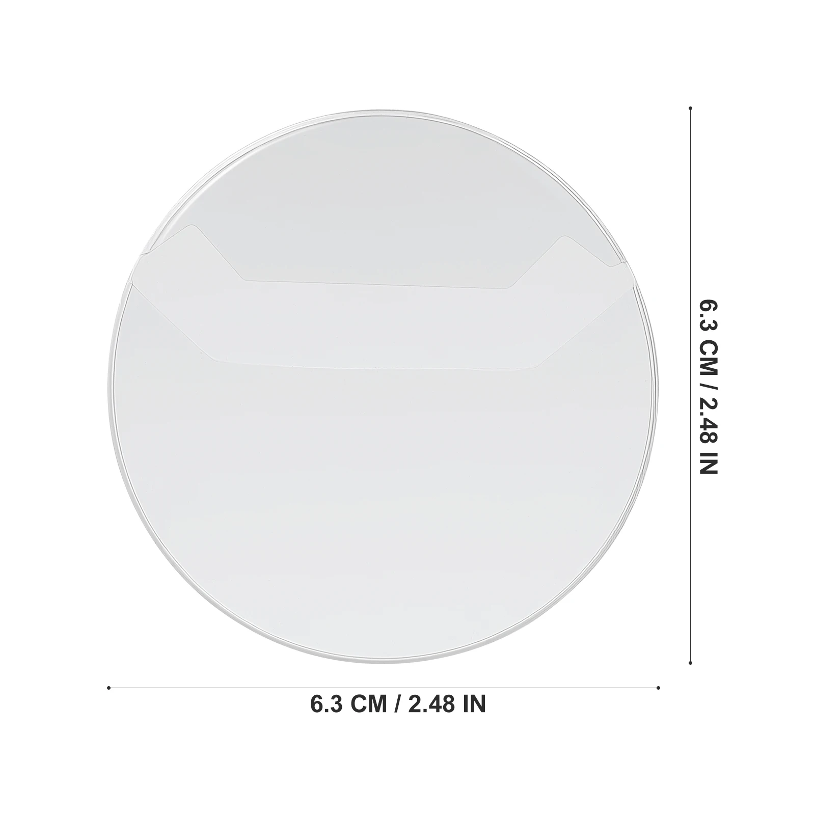 20pcs Clear Covers Portable Coin Protection Covers For Display Storage Durable Round Badge Protectors Reusable Medal Sleeves