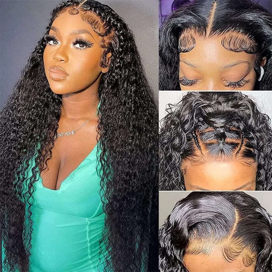 Deep Wave Frontal Wig 13x6 Loose Wave Lace Frontal Wig on sale 30 inch HD Lace Curly Lace Front Human Hair Wigs For Women Choice