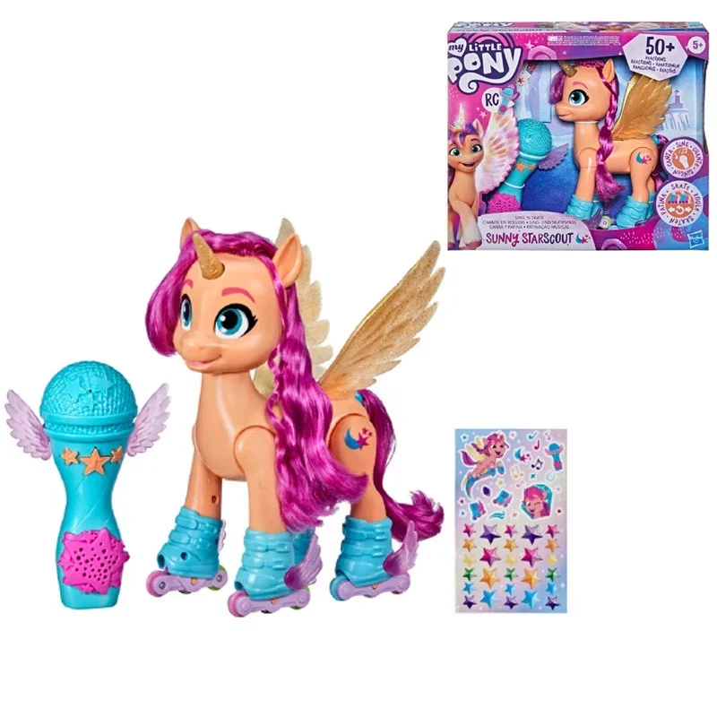 

Genuine Hasbro My Little Pony Peripheral Roller Skating Sunny Starscout 23CM Cartoon Model Children's Toys Birthday Present