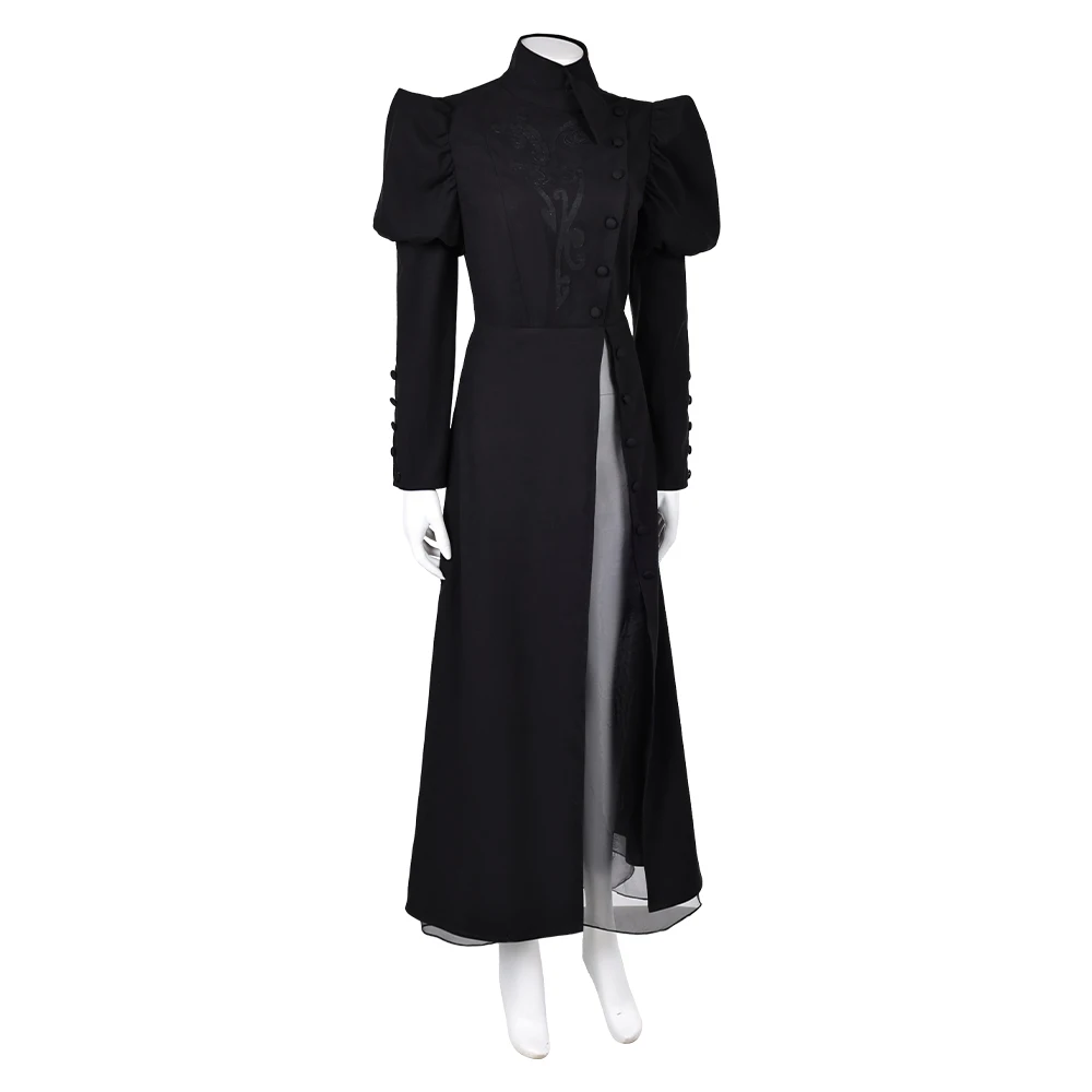 use sorcière elphaba cosplay fantasia disfraz para mujer vestido negro sombrero bruja roleplay outfits halloween carnaval terno