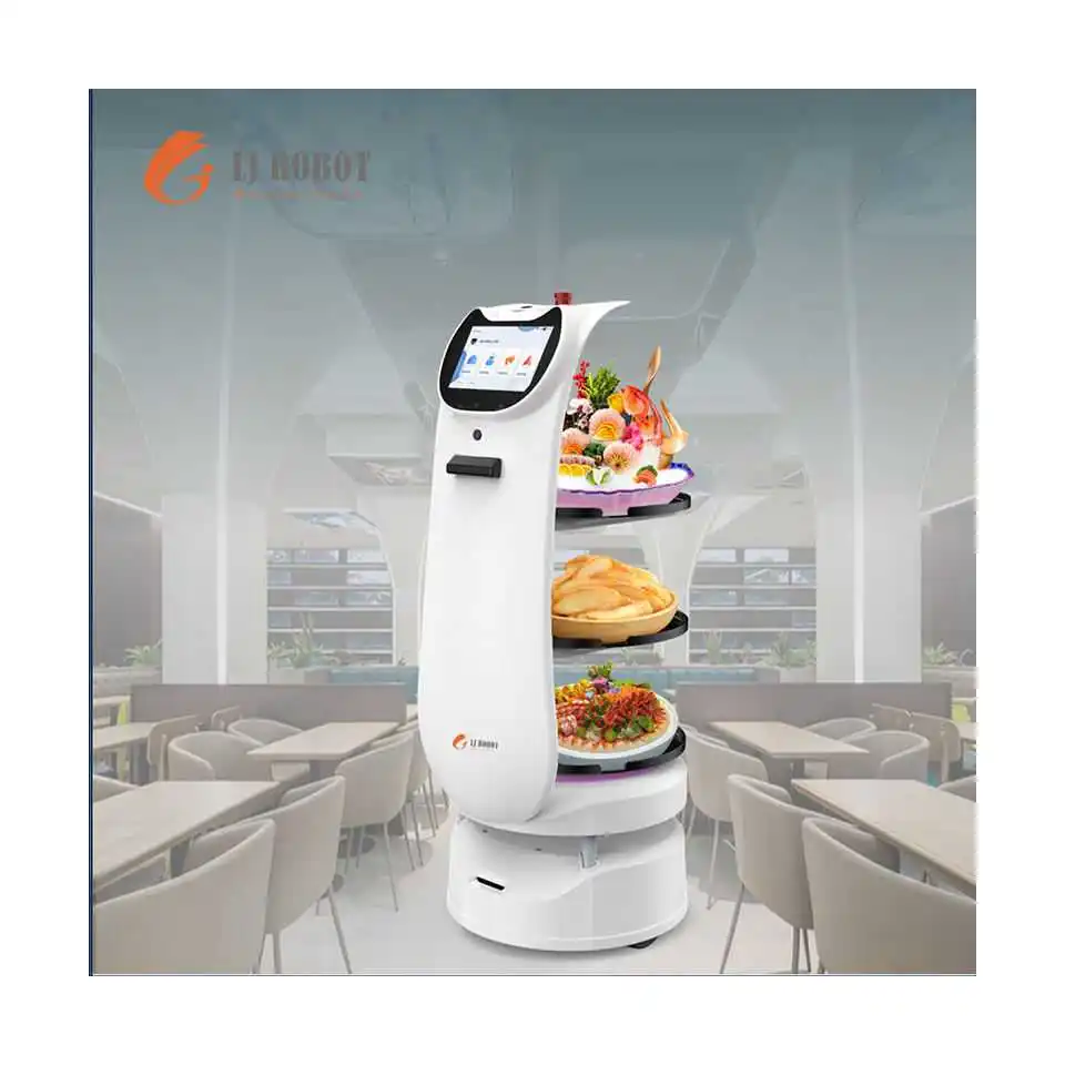 

New Design Intelligent Control Food Delivery Robot For Hotel