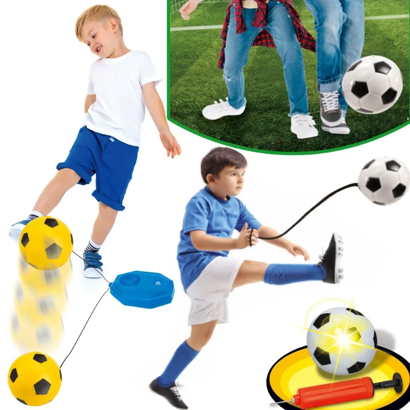 Jouets d'entraînement de football pour enfants, football avec UL, entraînement intérieur et extérieur, ballon gonflable, jouets de sport de fitness IkKids Shoous